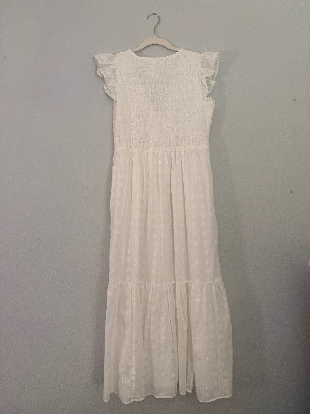 Anthropologie White Eyelet Maxi Dress - Picture 2 of 3